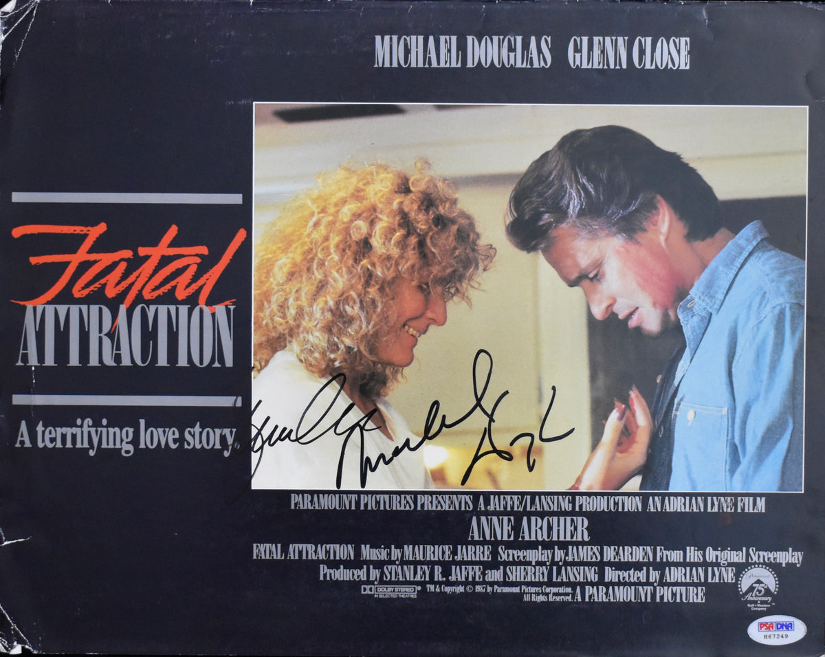 Michael Douglas & Glenn Close Signed 11x14 Photo Fatal Attraction PSA/DNA 213045