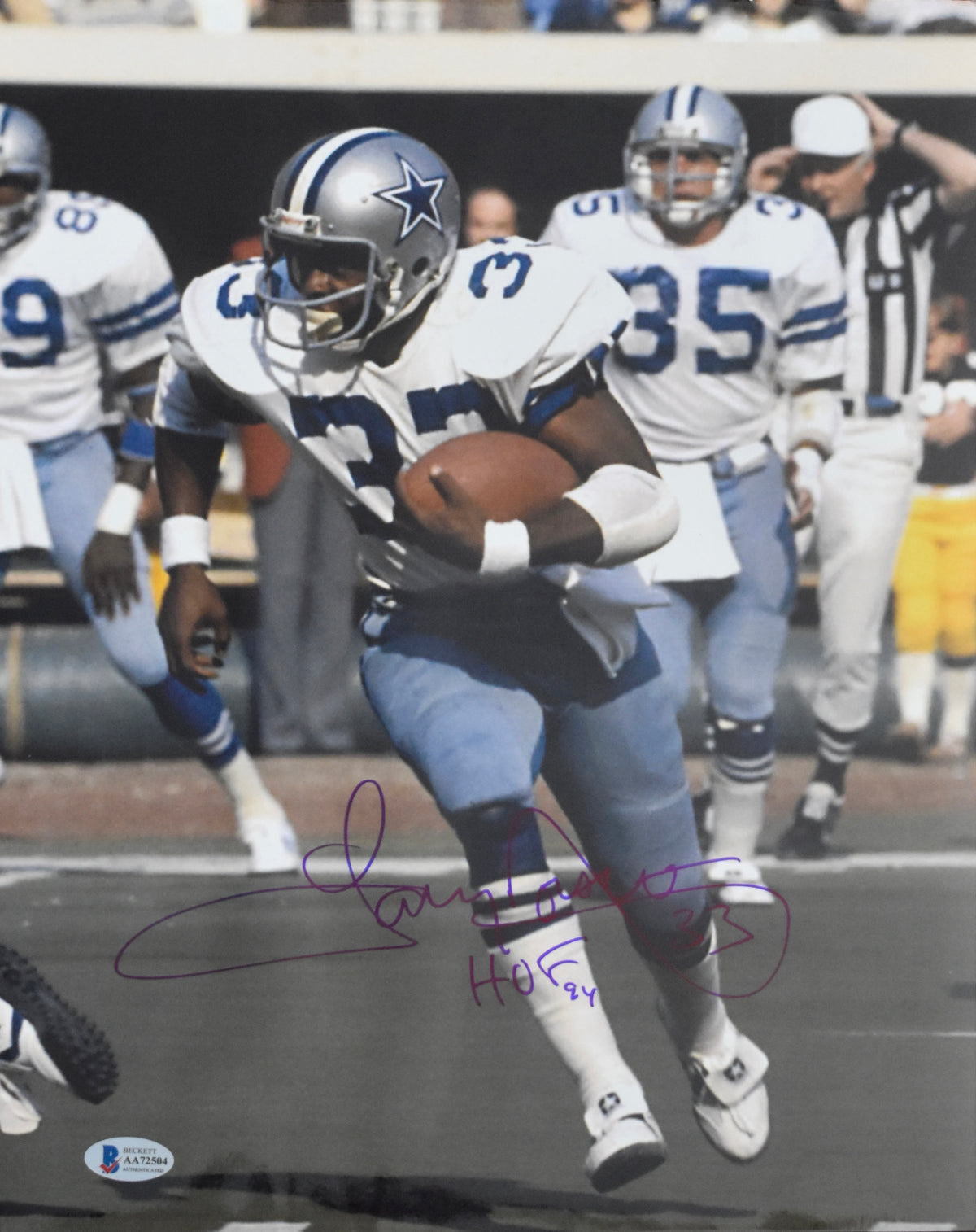 Tony Dorsett HOF Signed/Autographed 11x14 Photo Cowboys BAS 213054