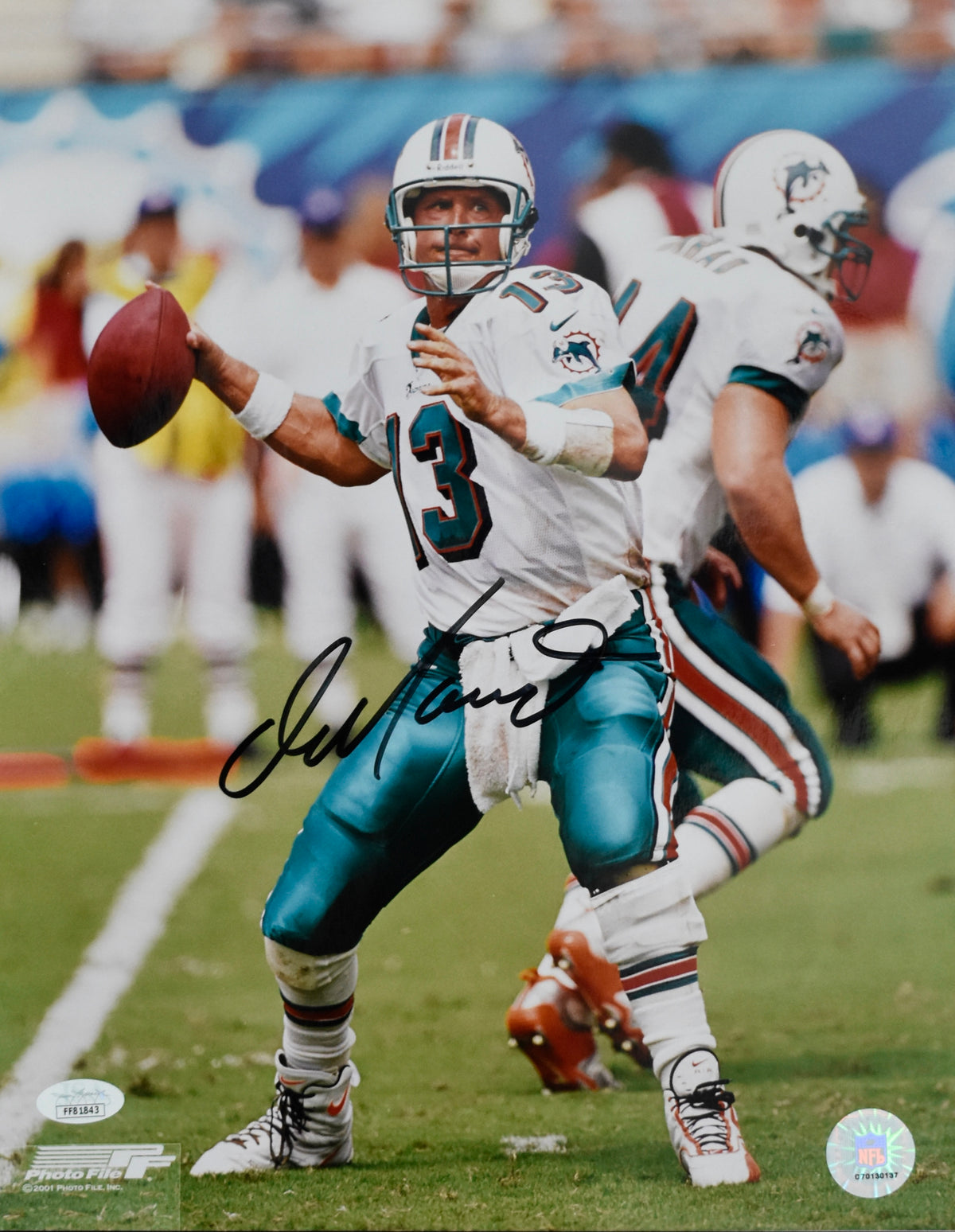 Dan Marino HOF Signed/Autographed 11x14 Photo Dolphins JSA 213055