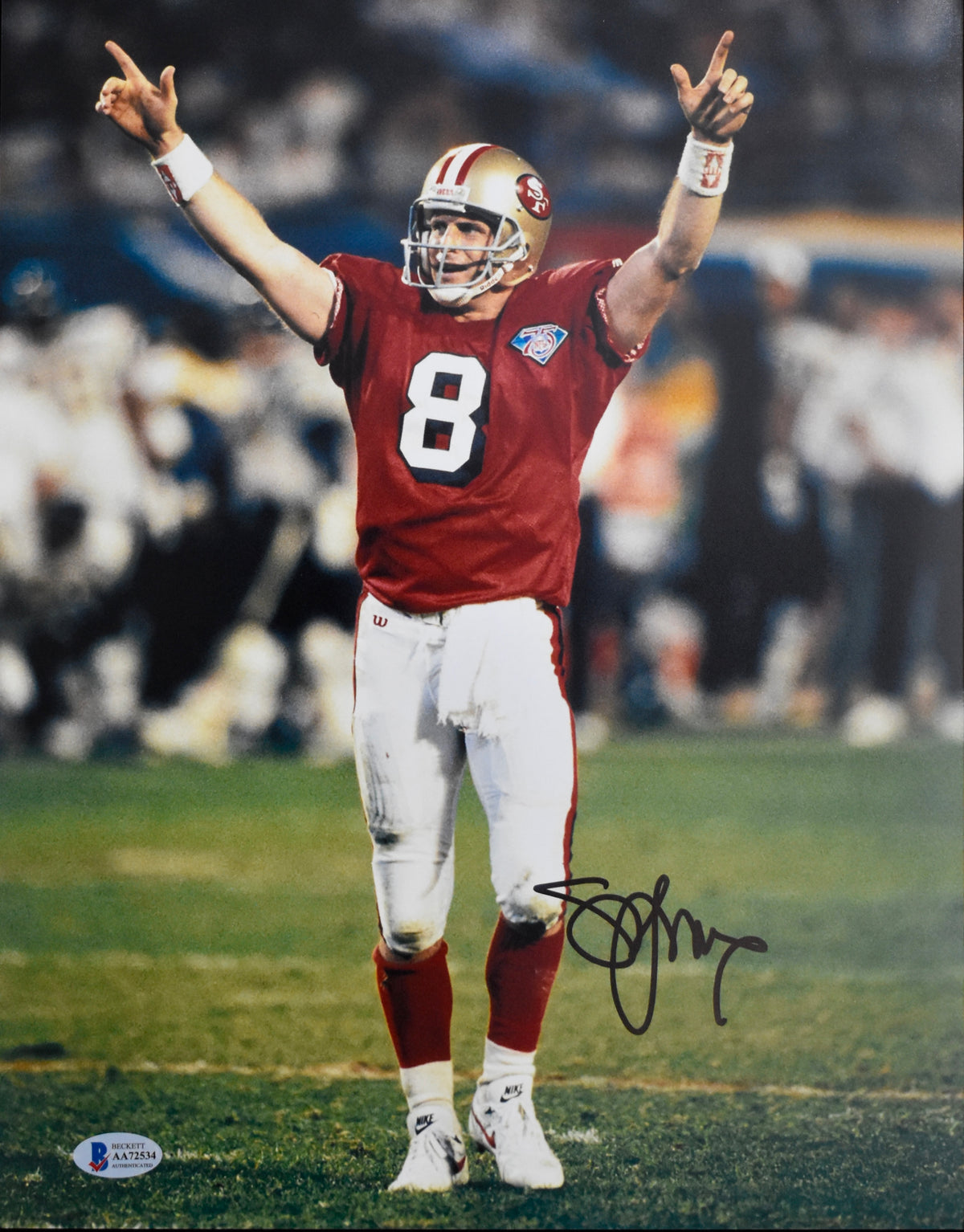 Steve Young HOF Signed/Autographed 11x14 Photo 49ers BAS 213057