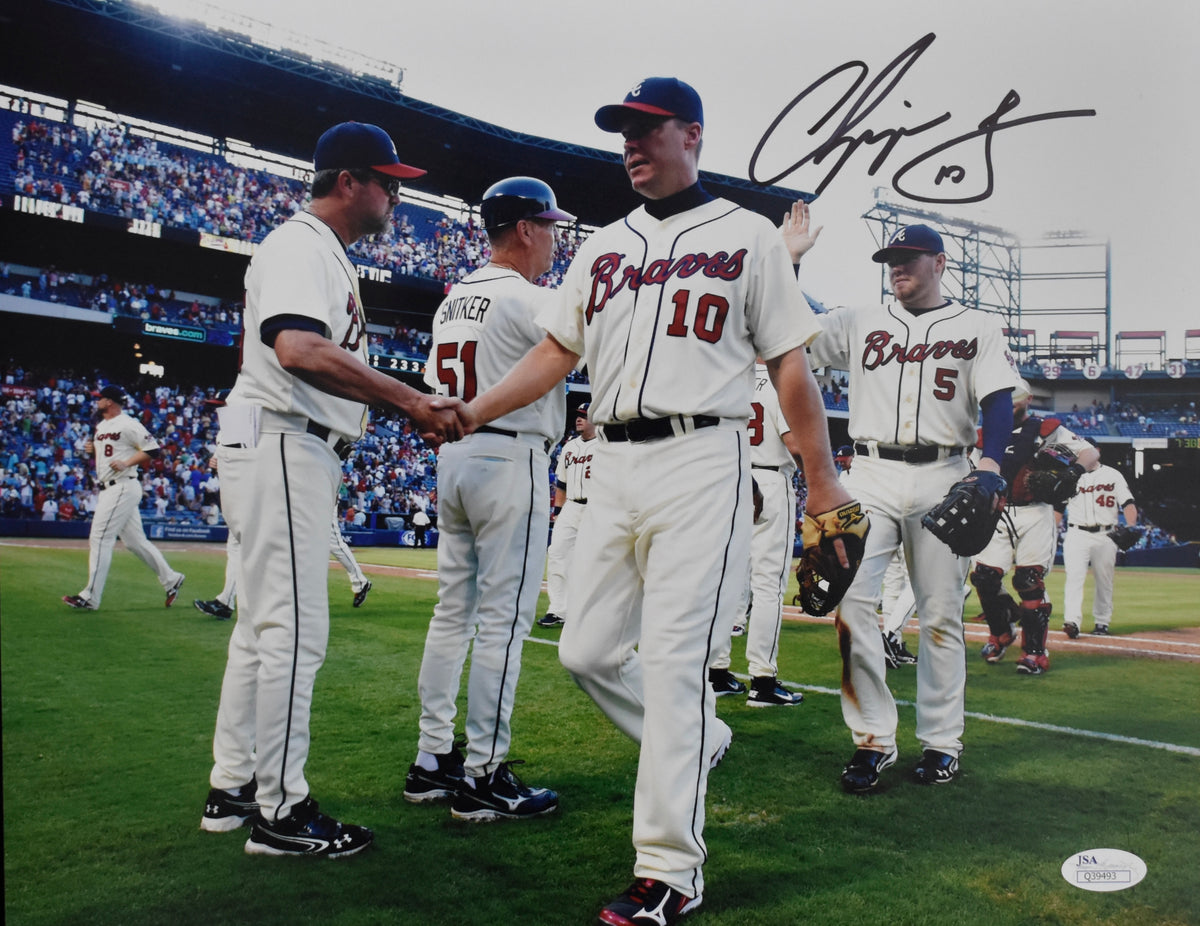 Chipper Jones HOF Signed/Autographed 11x14 Photo Braves JSA 213061