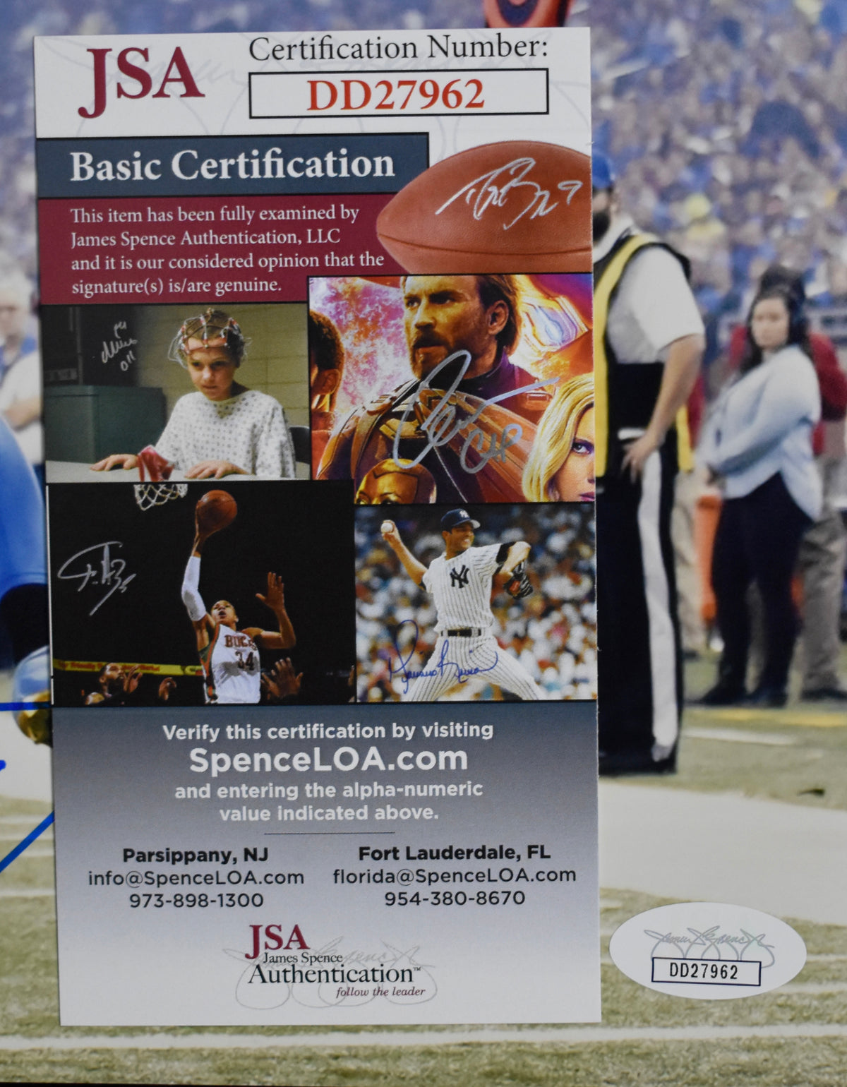 Calvin Johnson HOF Signed/Autographed 11x14 Photo Lions JSA 213606