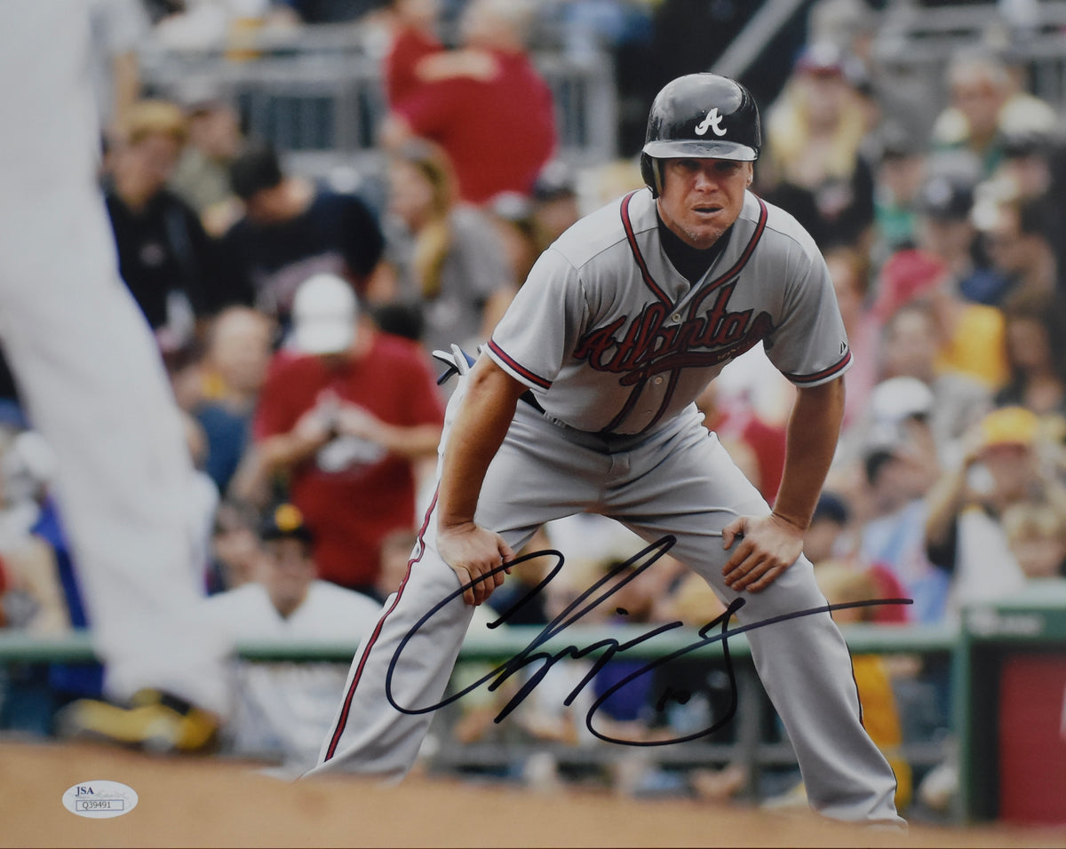 Chipper Jones HOF Signed/Autographed 11x14 Photo Braves JSA 213607