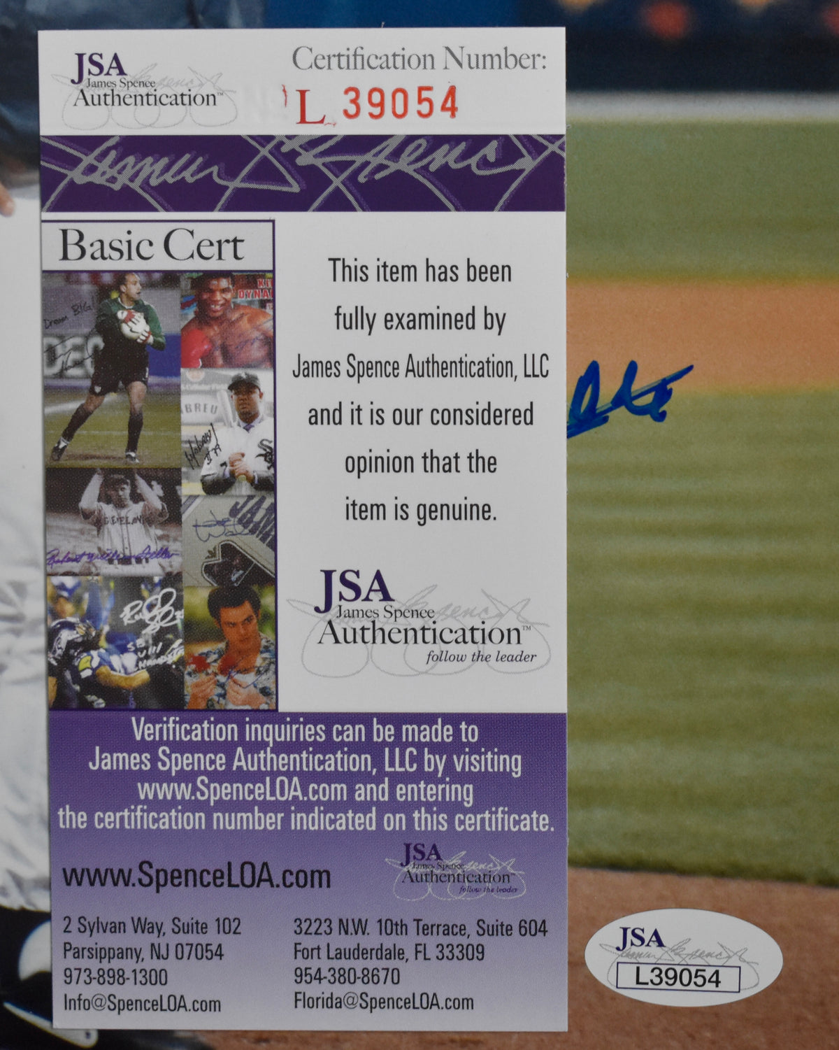 Bobby Cox HOF Signed/Autographed 8x10 Photo Braves JSA 213626