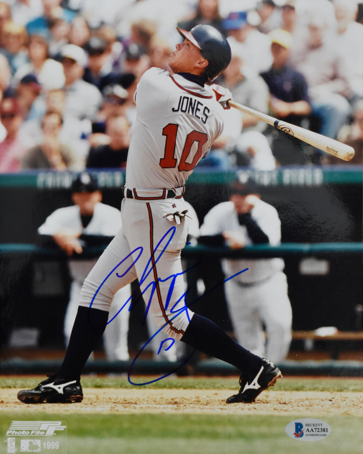 Chipper Jones HOF Signed/Autographed 8x10 Photo Braves BAS 213638