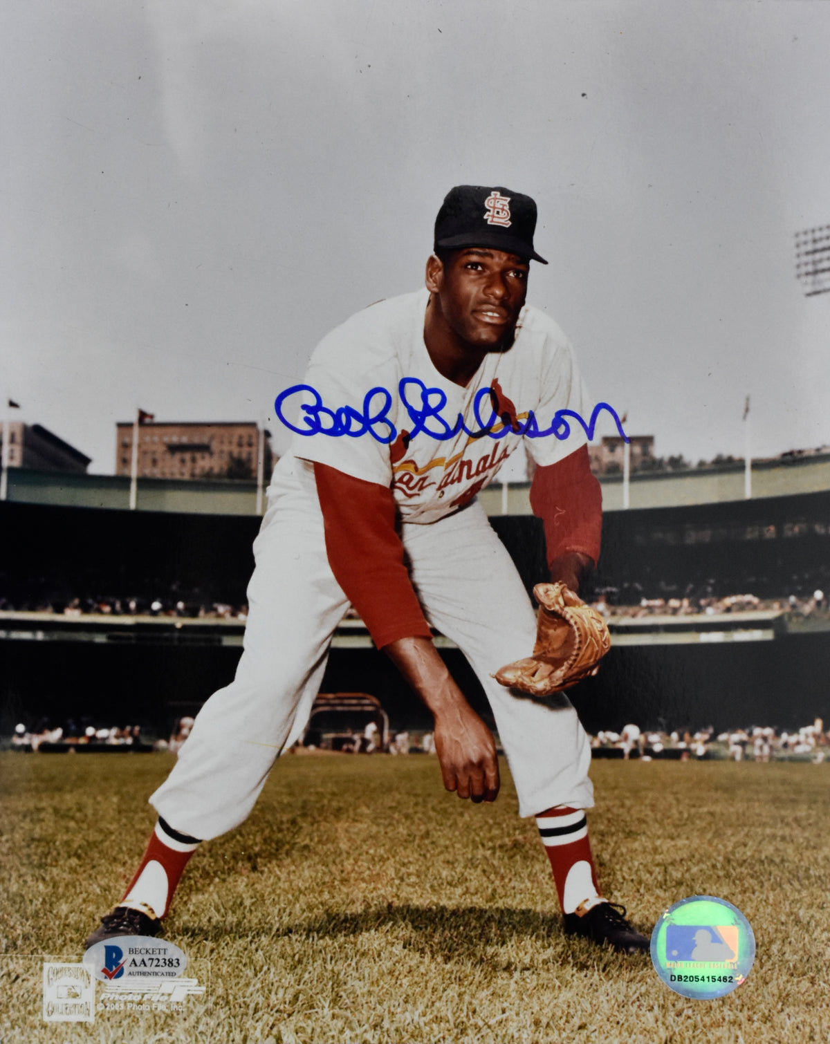 Bob Gibson HOF Signed/Autographed 8x10 Photo Cardinals BAS 213646