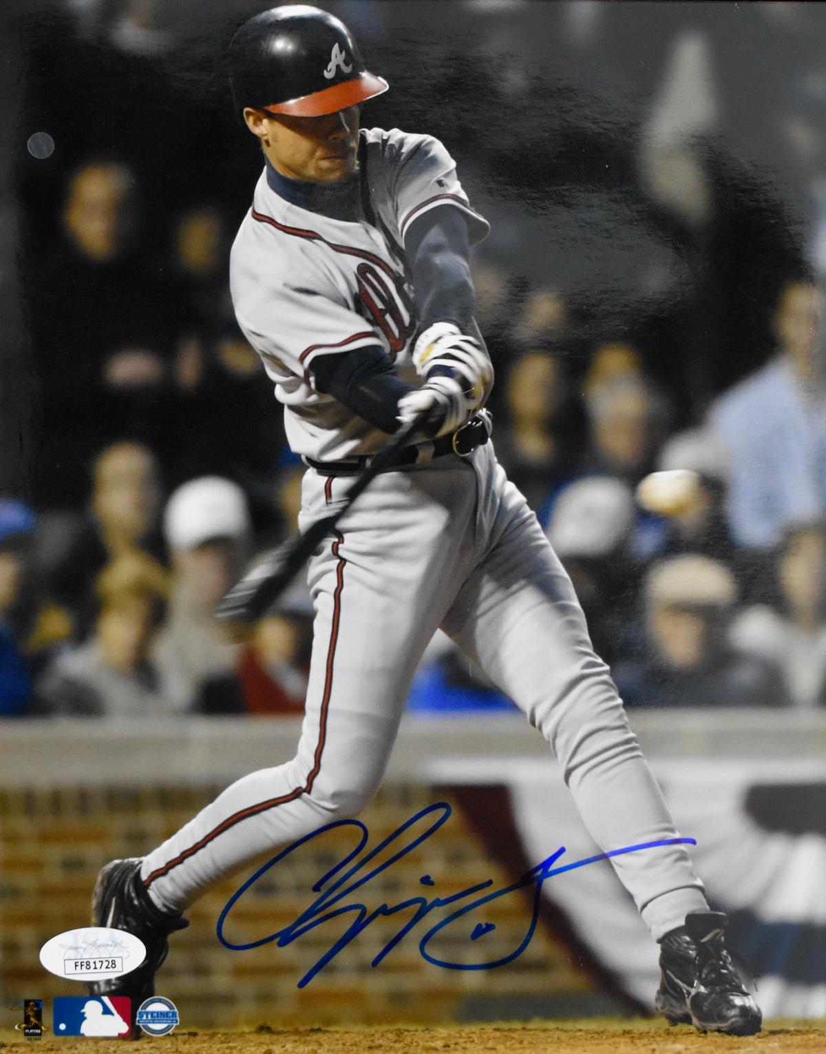 Chipper Jones HOF Signed/Autographed 8x10 Photo Braves JSA 213651