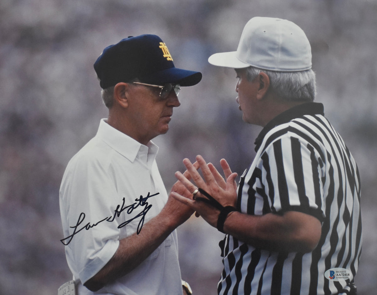 Lou Holtz Signed/Autographed 11x14 Photo Notre Dame BAS 213598
