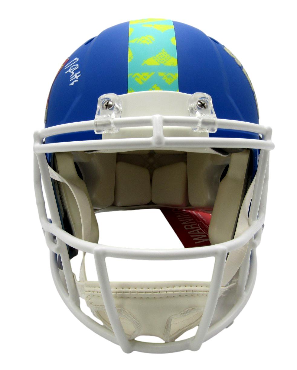 DeVonta Smith Eagles Signed Full Size SB LIX Logo Authentic Helmet Beckett 13380