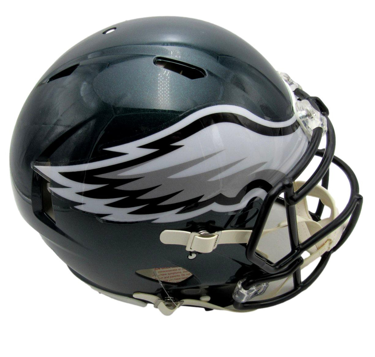 DeVonta Smith Eagles Signed Full Size SB LIX Logo Authentic Helmet Beckett 13381