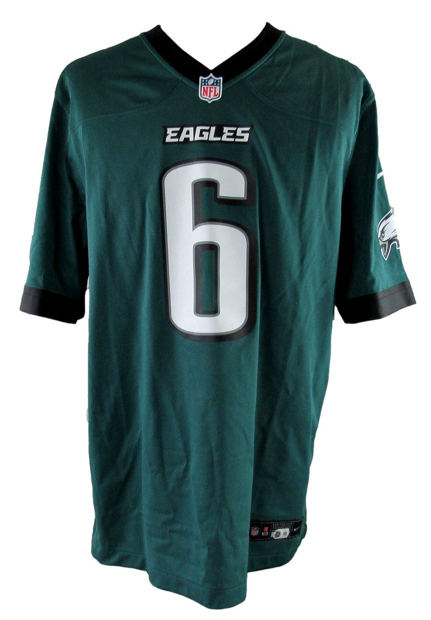 DeVonta Smith Eagles Signed Green Nike On Field Football Jersey Beckett 213385