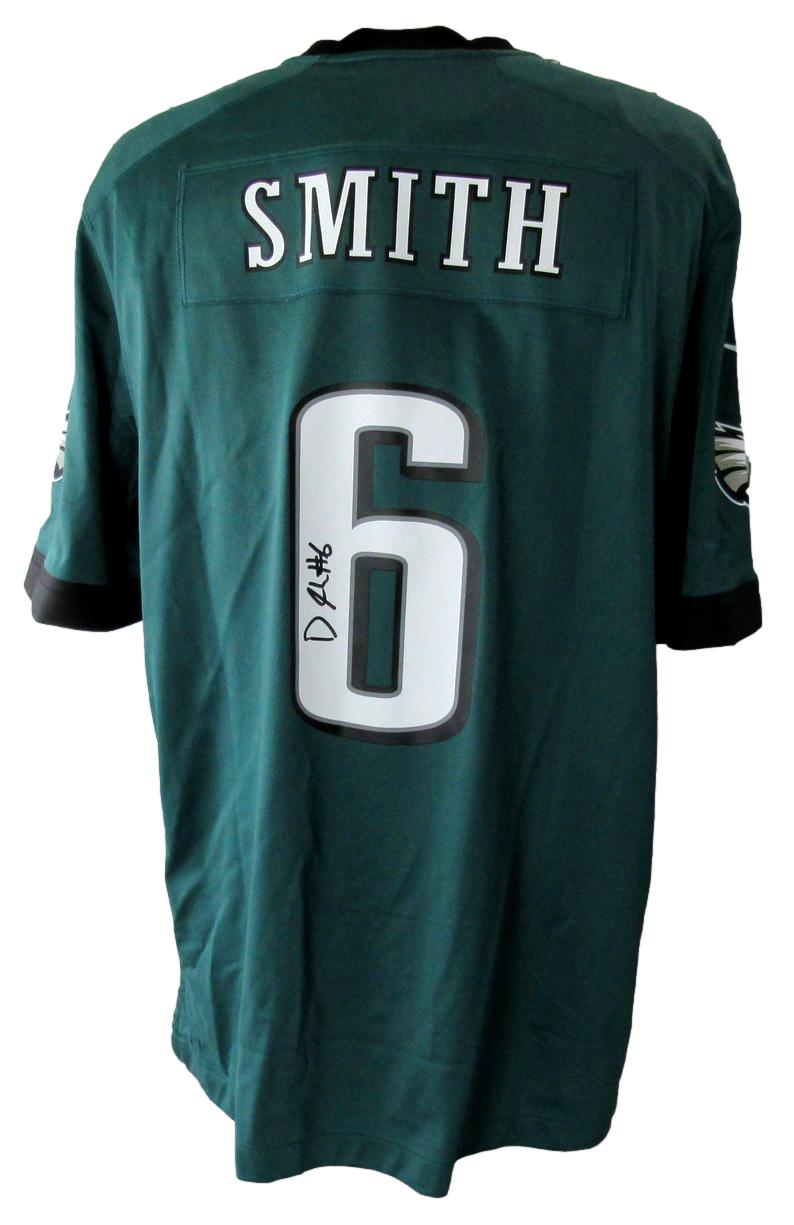 DeVonta Smith Eagles Signed Green Nike On Field Football Jersey Beckett 213385