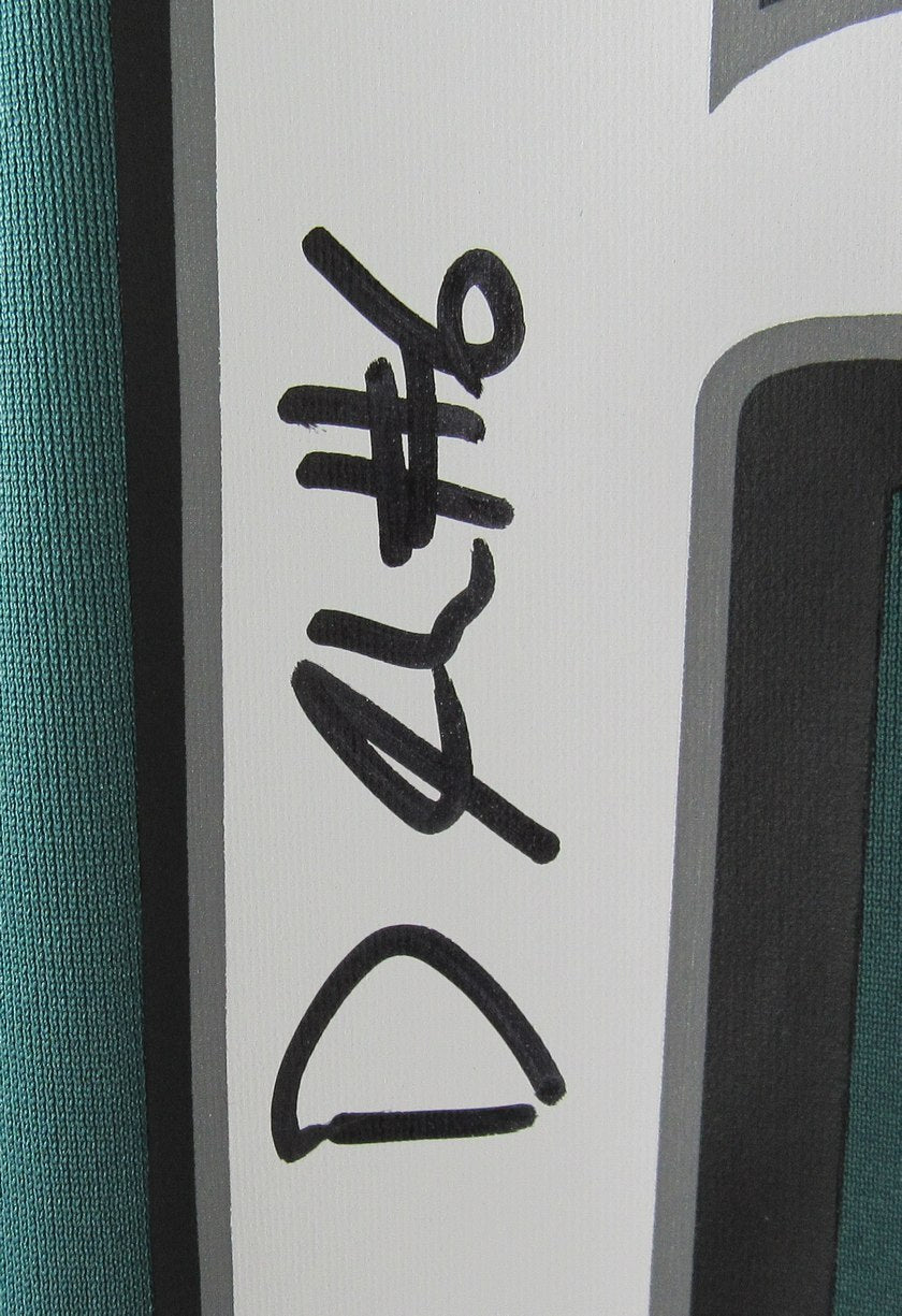 DeVonta Smith Eagles Signed Green Nike On Field Football Jersey Beckett 213385
