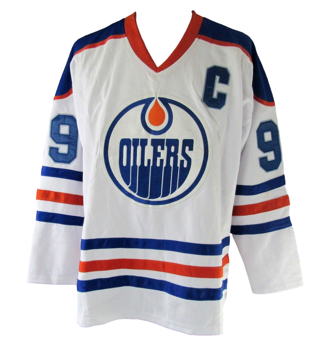Wayne Gretzky HOF Signed Oilers Official CCM Vintage Hockey Jersey Sz 52 PSA 699