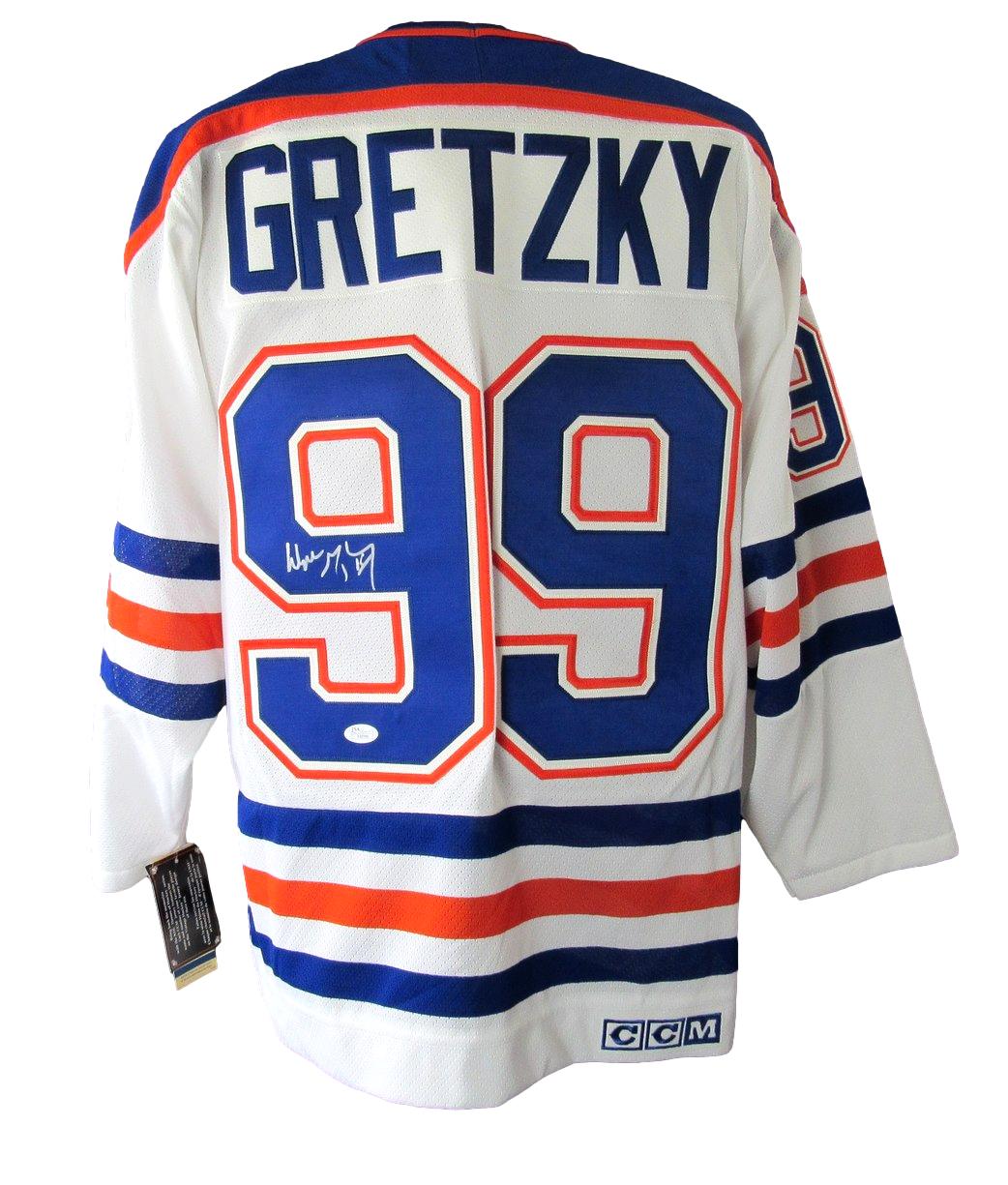 Wayne Gretzky HOF Signed Oilers Official CCM Vintage Hockey Jersey Sz M JSA 700