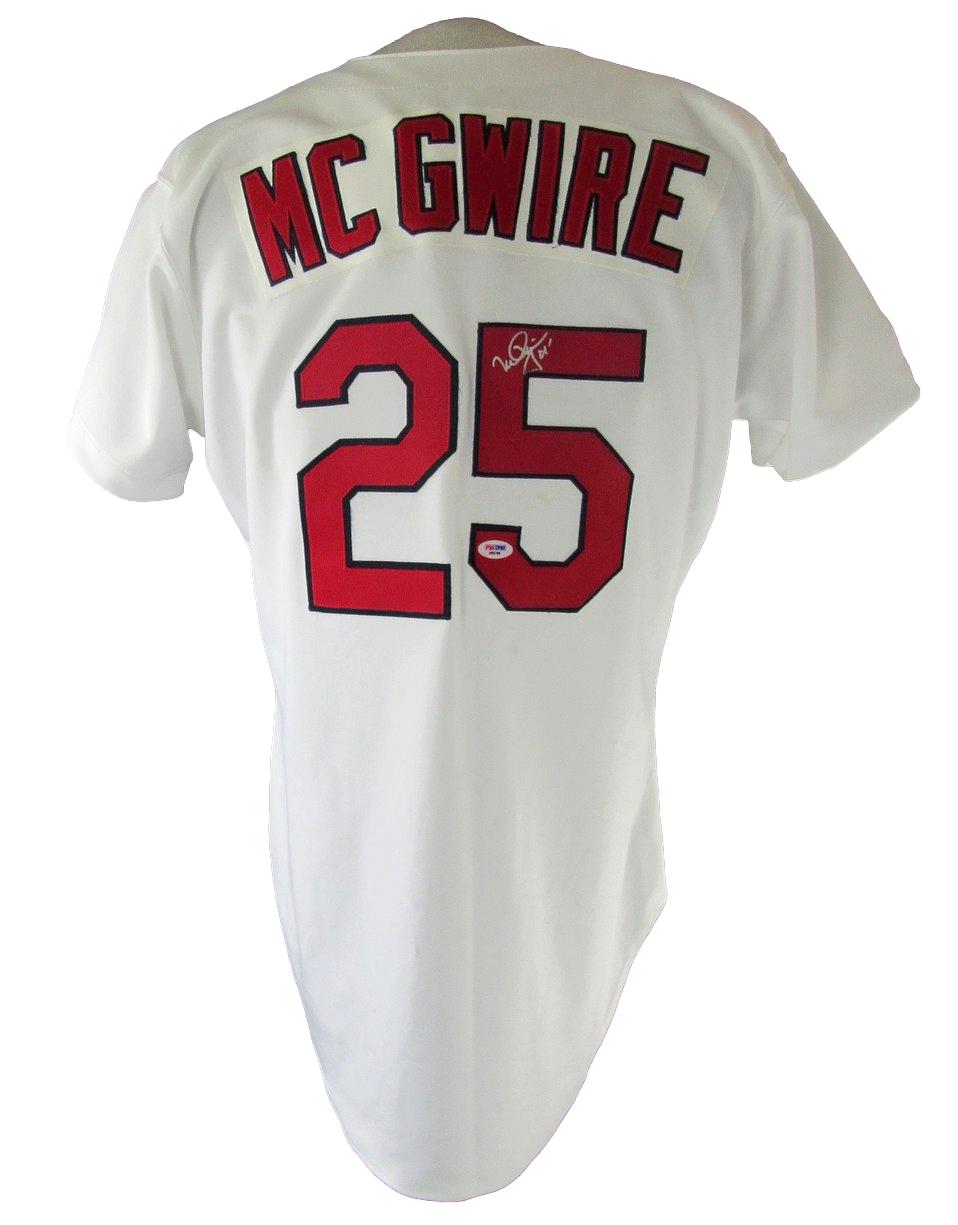 Mark McGwire Signed Cardinals Authentic Russell Athletic Jersey Sz 44 PSA 212702