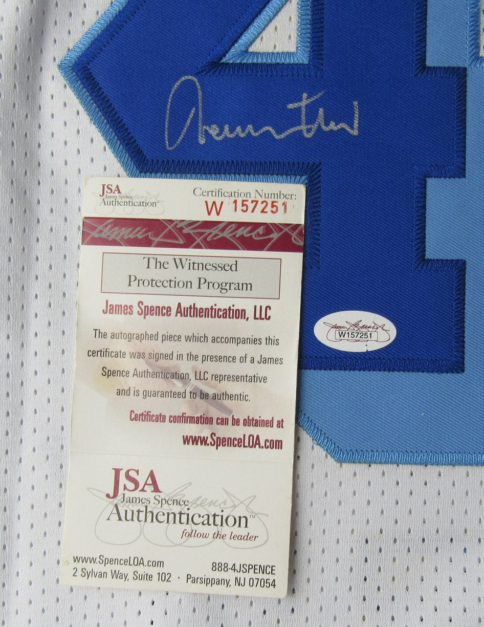 Jerry West HOF Signed Lakers Adidas Hardwood Classics Jersey Sz M JSA 212703