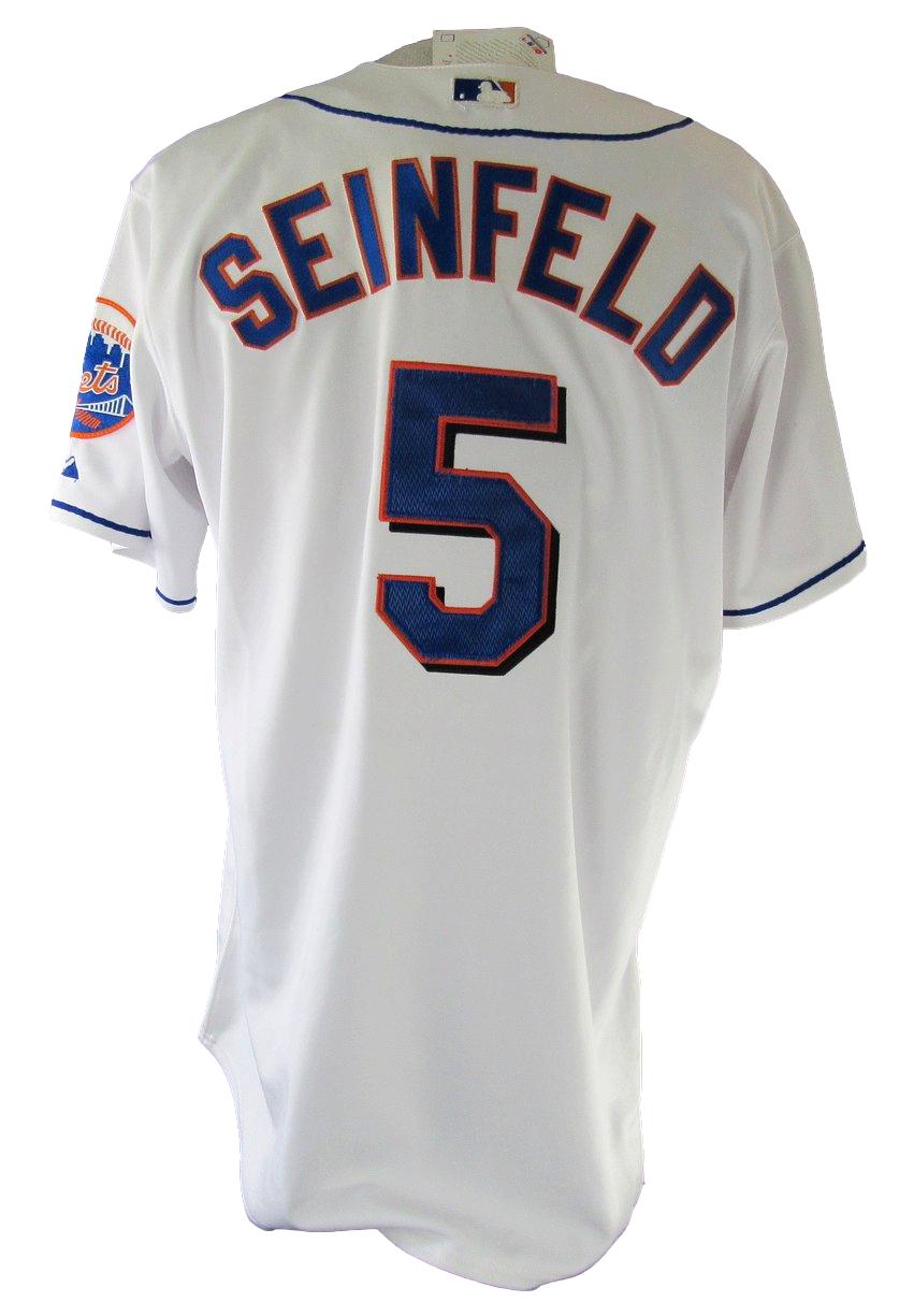 Jerry Seinfeld Signed Mets Authentic Majestic Athletic Jersey Sz 52 PSA 212704