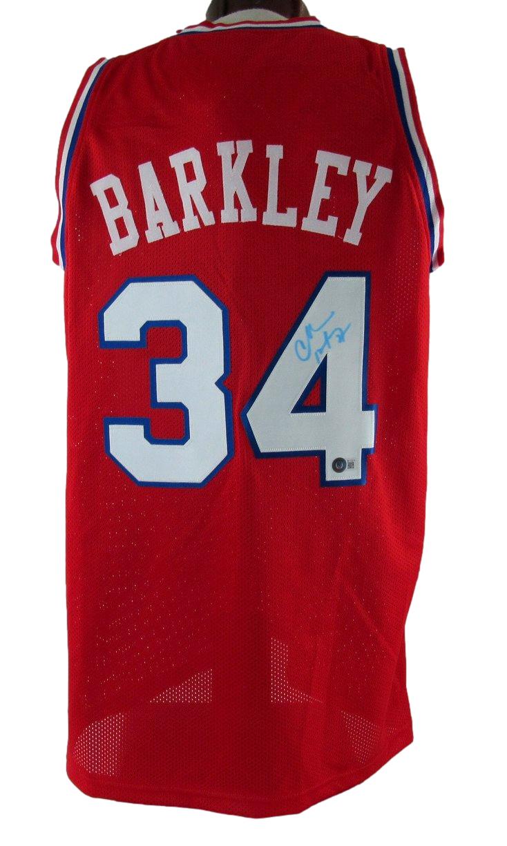 Charles Barkley HOF Signed/Autographed Sixers Custom Jersey Sz XL BAS 212770
