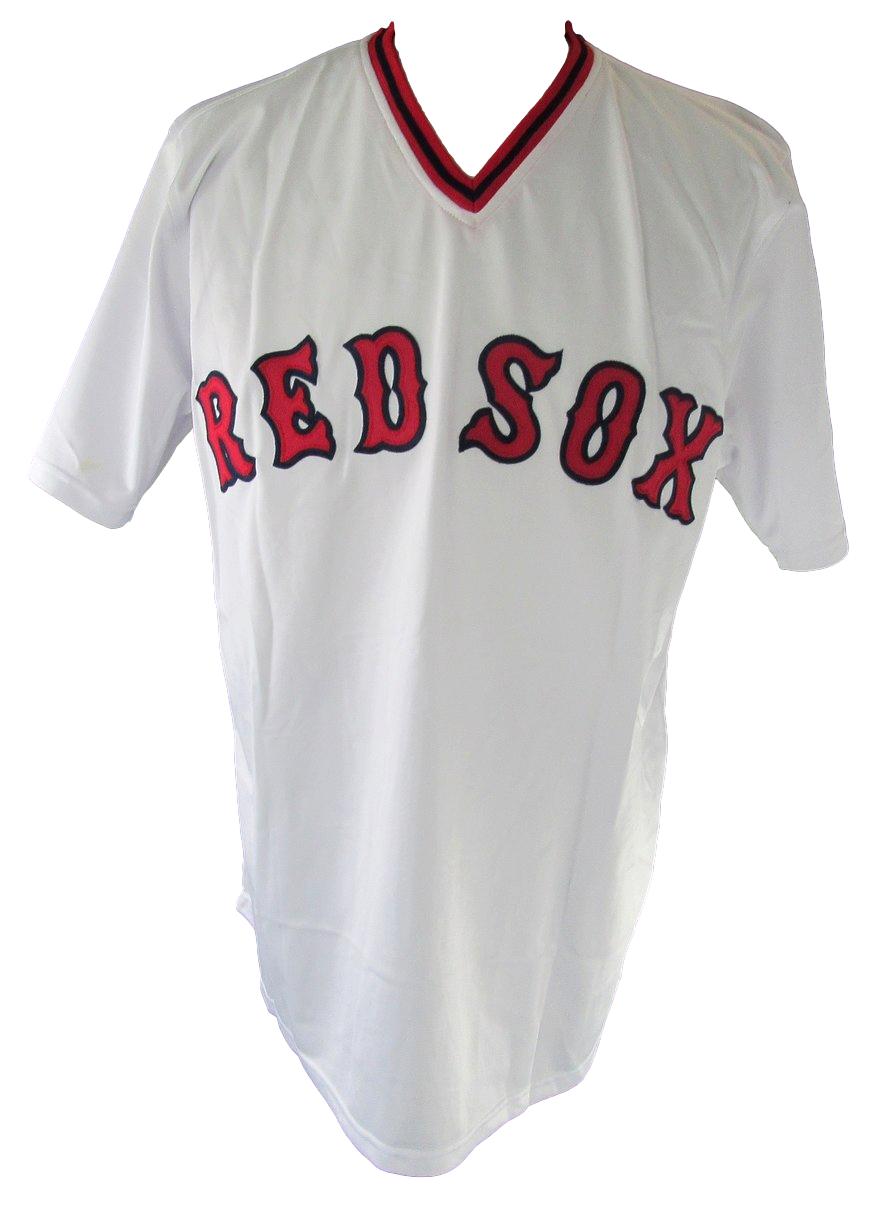 Carlton Fisk HOF Signed/Autographed Red Sox Custom Jersey Sz XL JSA 212705