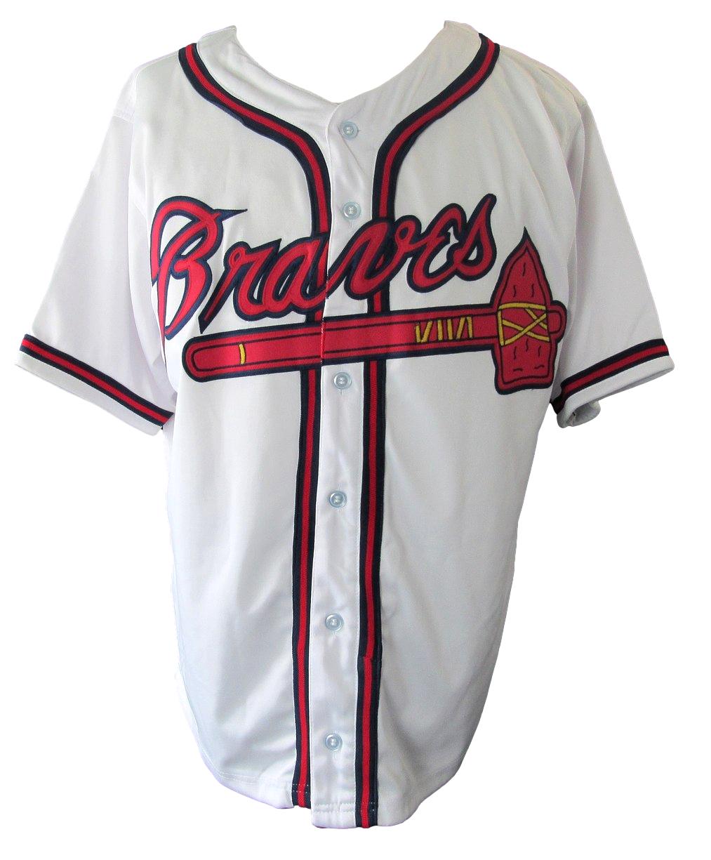 Chipper Jones HOF Signed/Autographed Braves Custom Jersey Sz XL PSA 212706