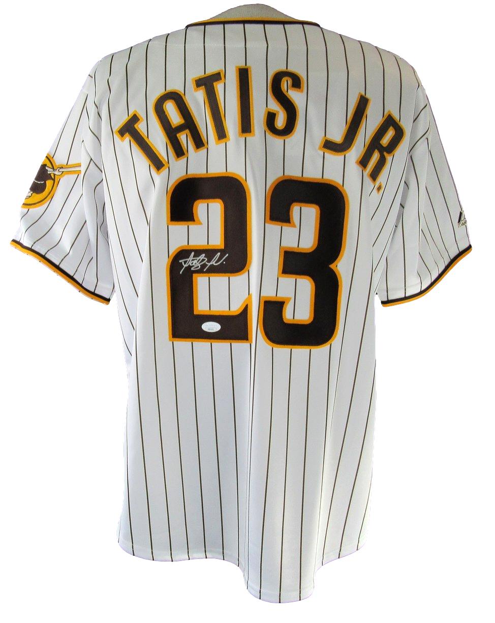 Fernando Tatis Jr. Signed Padres Majestic Athletic Jersey Sz L JSA 212707