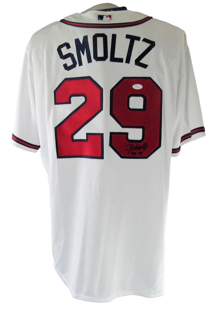 John Smoltz HOF Signed/Autographed Braves Nike Jersey Sz XL JSA 212708