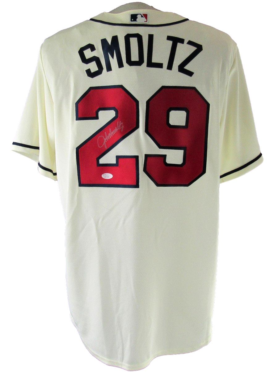 John Smoltz HOF Signed/Autographed Braves Nike Jersey Sz L JSA 212709