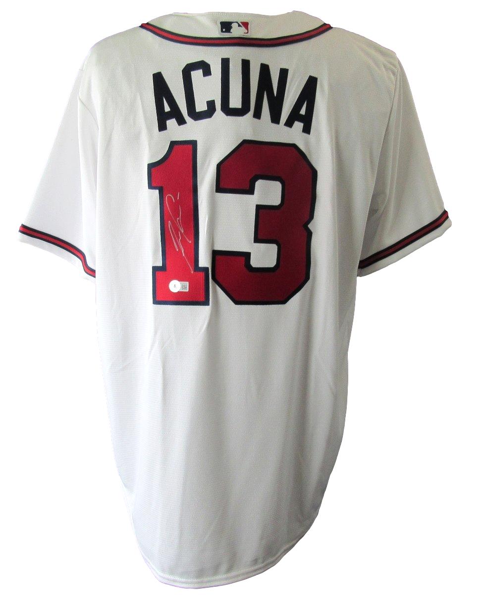 Ronald Acuna Jr. Signed/Autographed Braves Nike Jersey Sz L BAS 212710