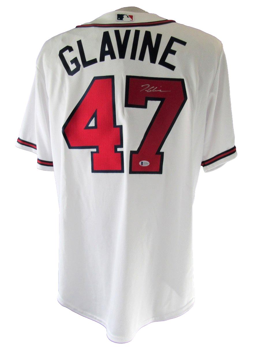 Tom Glavine HOF Signed/Autographed Braves Nike Jersey Sz L BAS 212714
