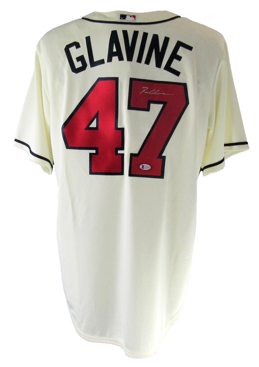 Tom Glavine HOF Signed/Autographed Braves Nike Jersey Sz L BAS 212715