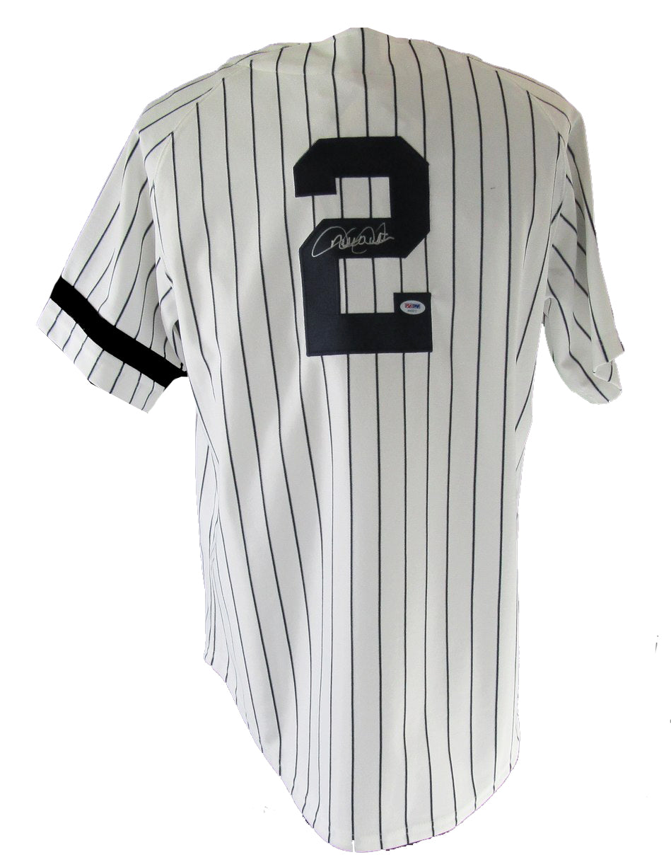 Derek Jeter HOF Signed Yankees Cooperstown Mitchell & Ness Jersey Sz L PSA 12716