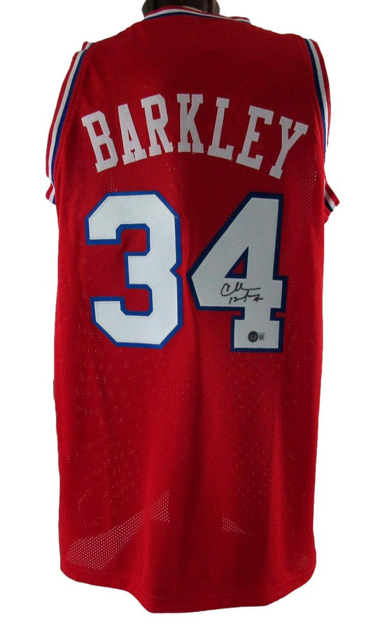 Charles Barkley HOF Signed/Autographed Sixers Custom Jersey Sz XL BAS 212744