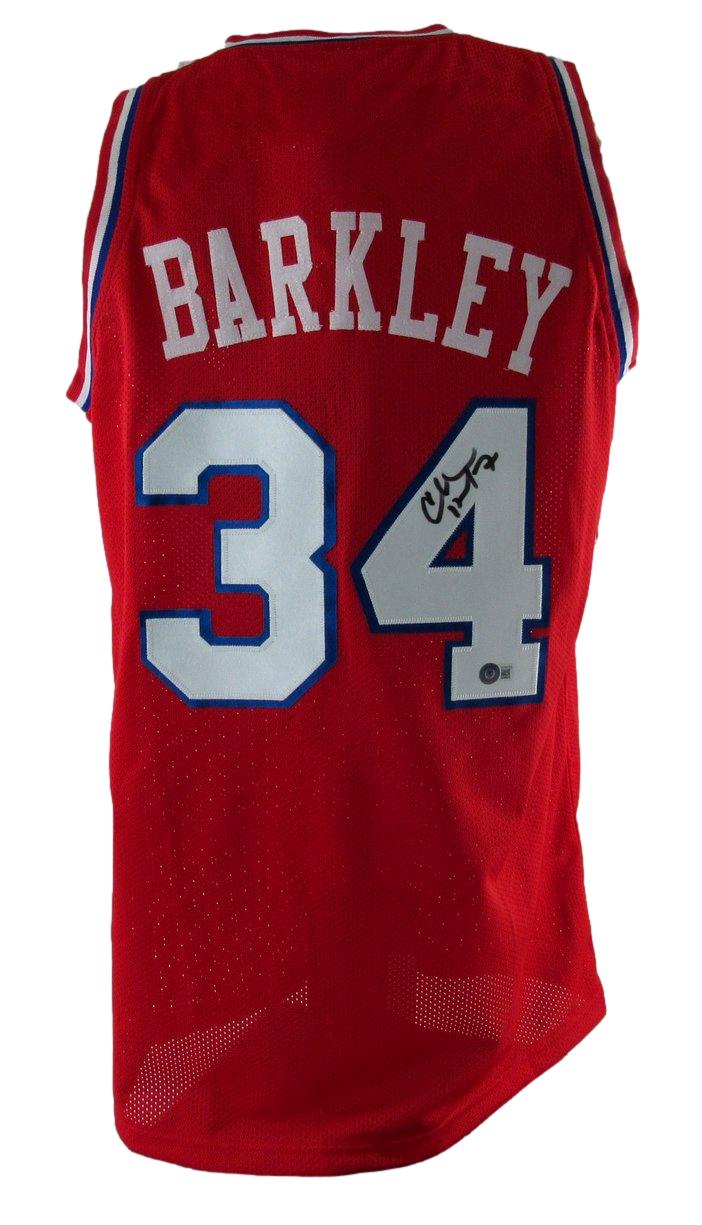 Charles Barkley HOF Signed/Autographed Sixers Custom Jersey Sz XL BAS 212745
