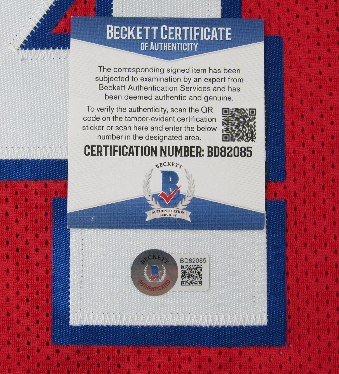 Charles Barkley HOF Signed/Autographed Sixers Custom Jersey Sz XL BAS 212745