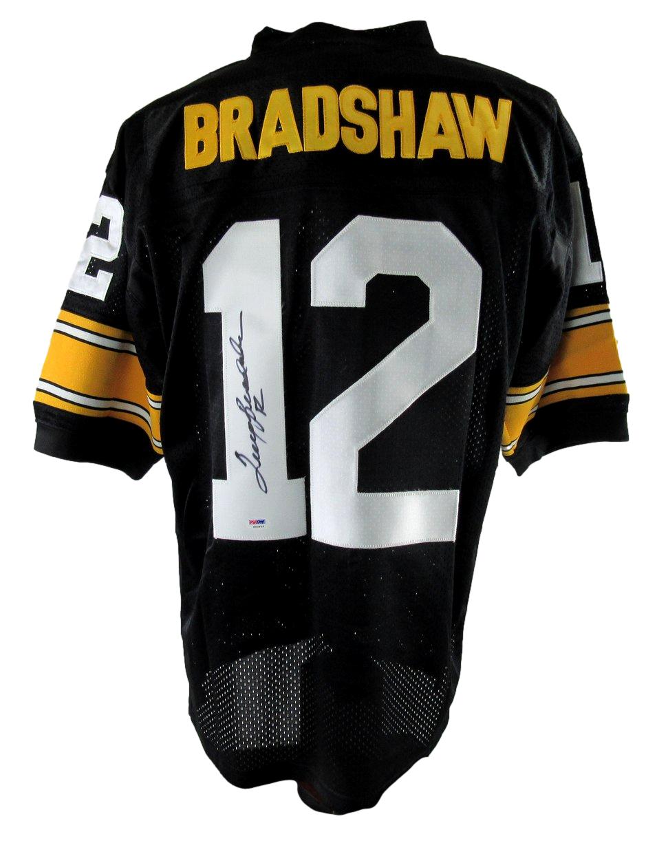 Terry Bradshaw HOF Signed Steelers Mitchell & Ness Jersey Sz 48 PSA 212749