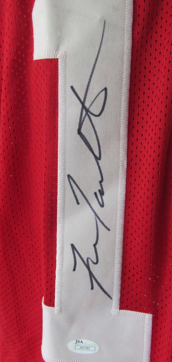 Fran Tarkenton HOF Signed Georgia Bulldogs Custom Jersey Sz L JSA 212750