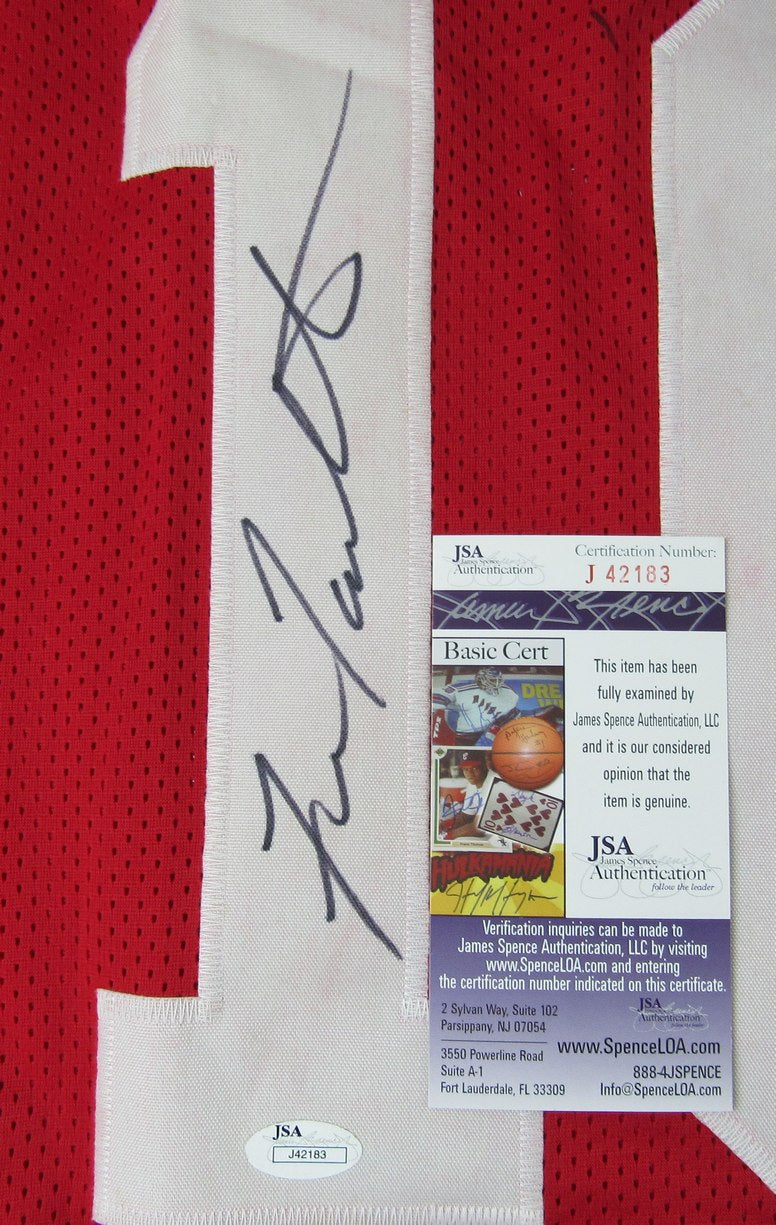 Fran Tarkenton HOF Signed Georgia Bulldogs Custom Jersey Sz L JSA 212750