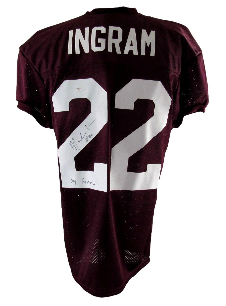 Mark Ingram Signed & Insc "09 Heisman" Alabama Custom Jersey Sz XL JSA 212752