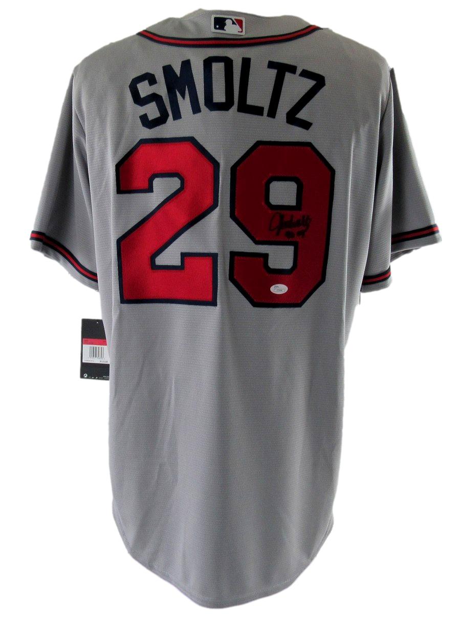 John Smoltz HOF Signed/Autographed Braves Nike Jersey Sz L JSA 212753