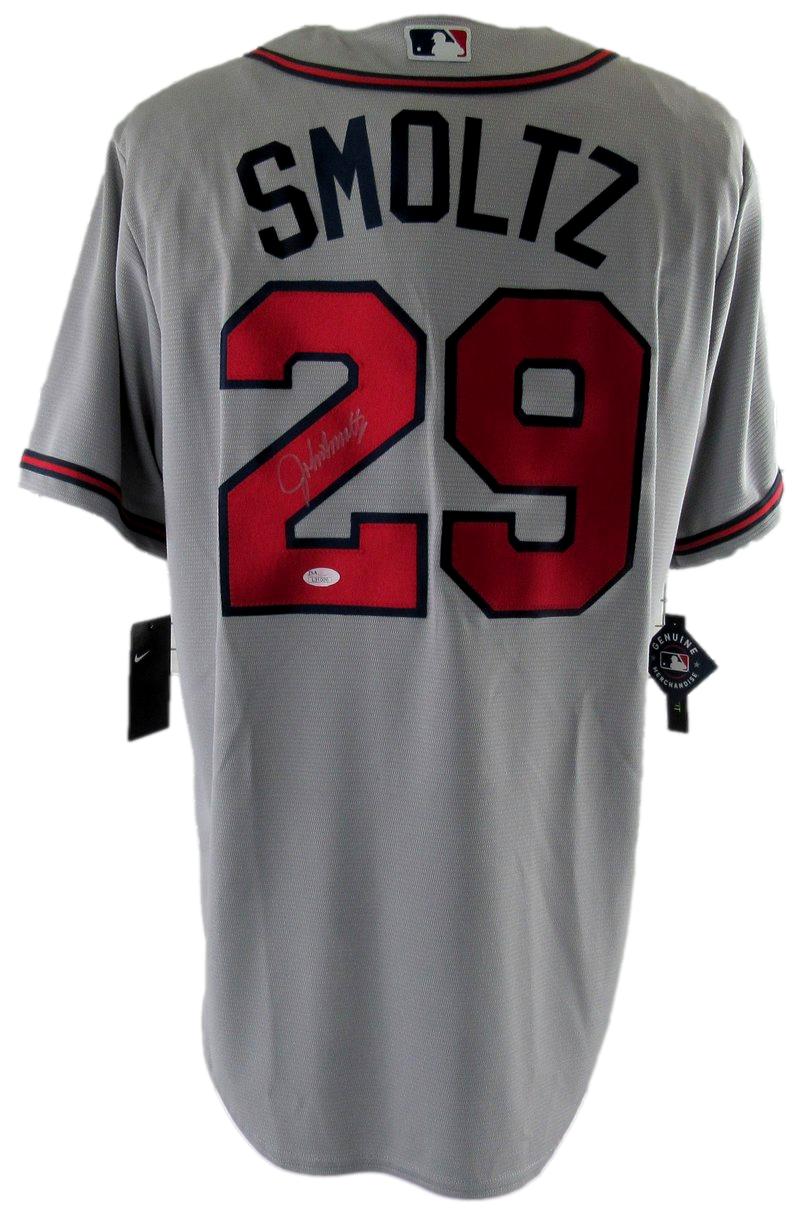 John Smoltz HOF Signed/Autographed Braves Nike Jersey Sz L JSA 212754