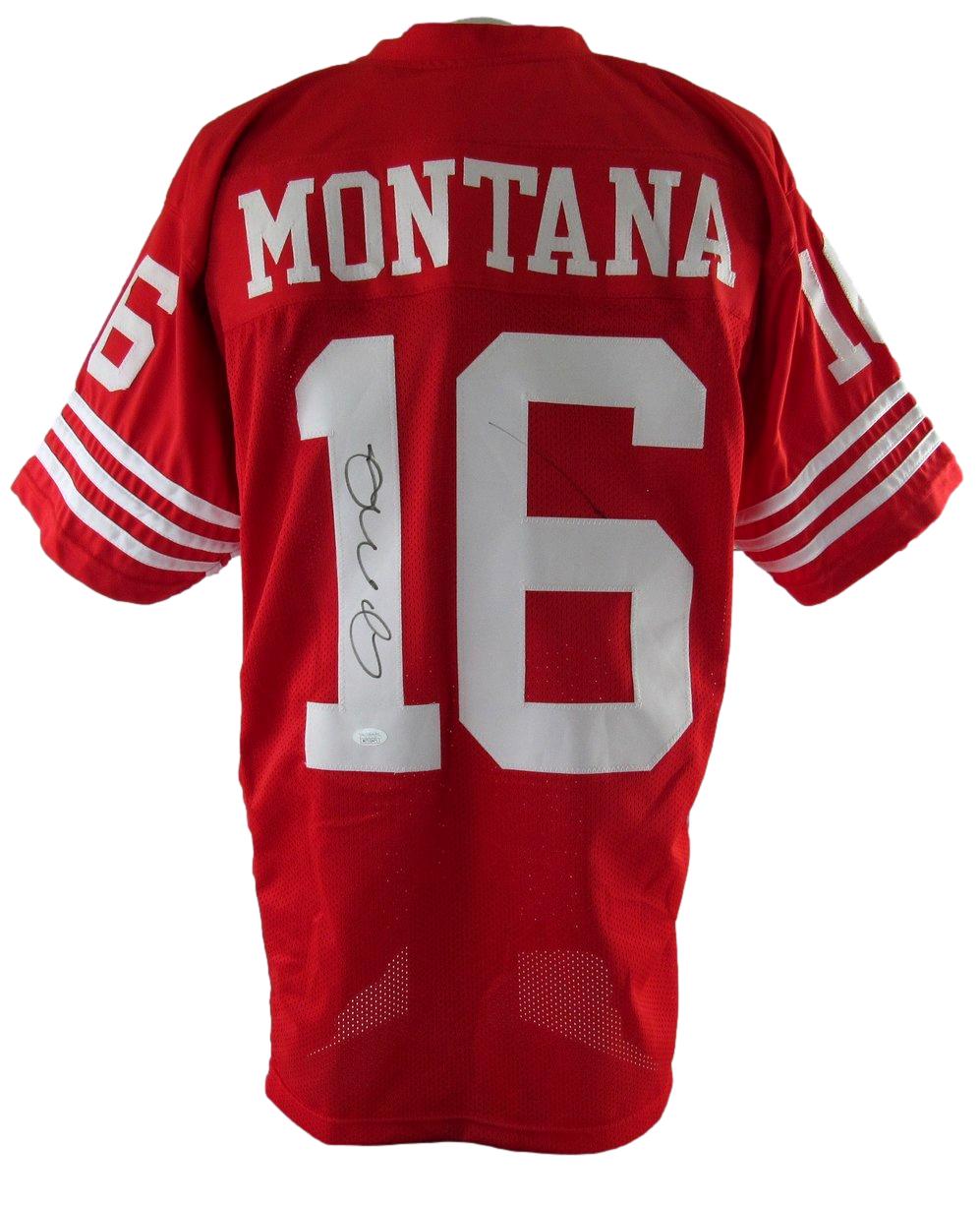 Joe Montana HOF Signed 49ers Custom Jersey Sz XL JSA 212756