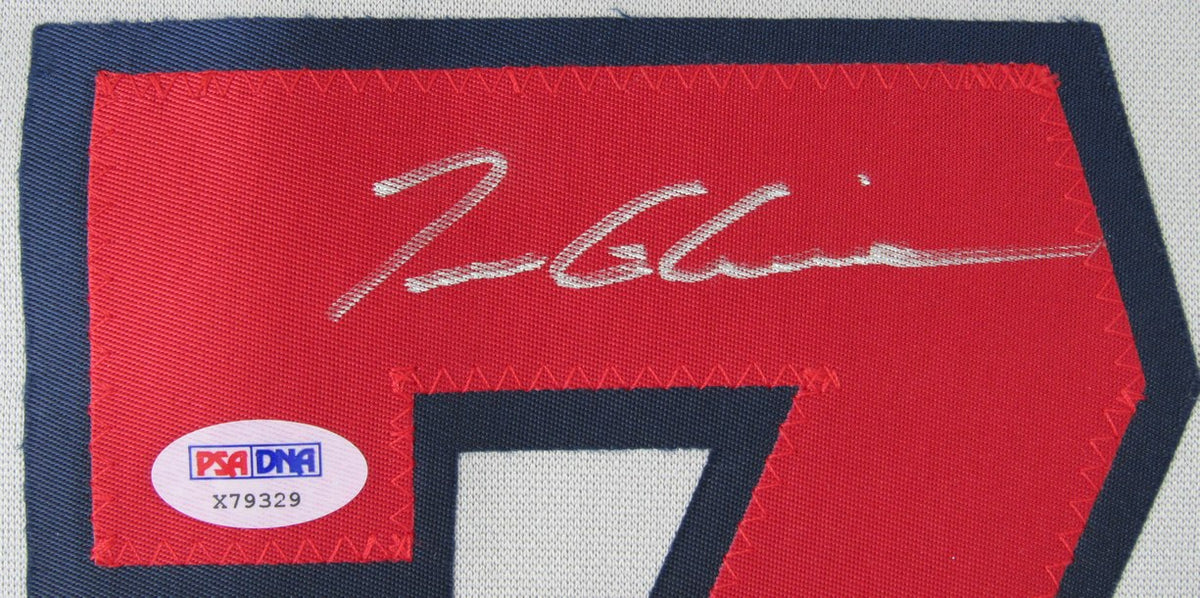 Tom Glavine HOF Signed Braves Majestic Athletic Jersey Sz L PSA 212757