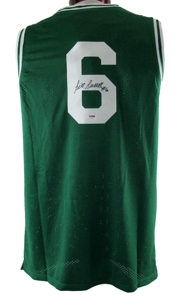 Bill Russell HOF Signed Celtics Mitchell & Ness Jersey Sz 44 L PSA 212761