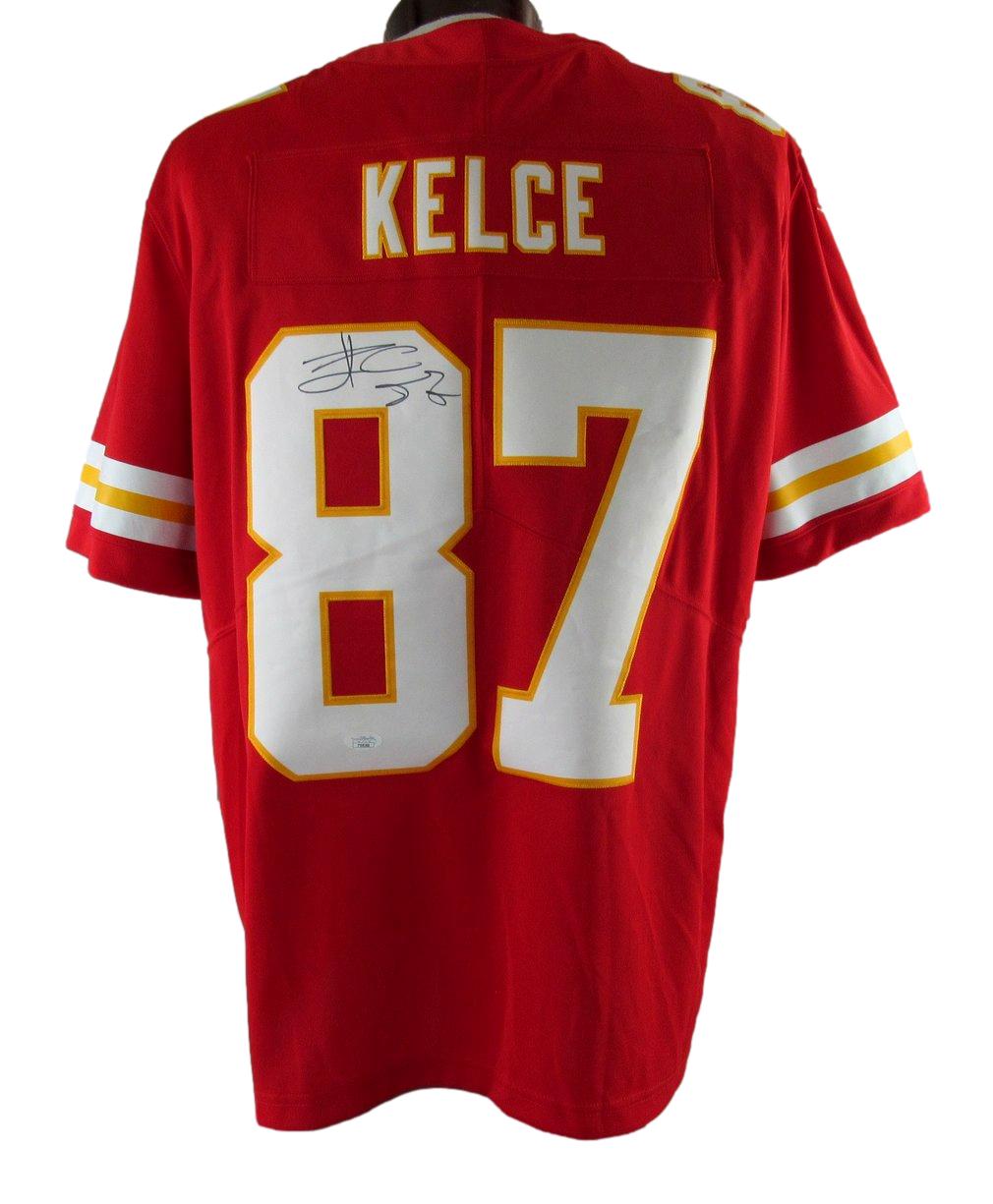 Travis Kelce Signed/Autographed KC Chiefs Nike Jersey sz XL JSA 212763