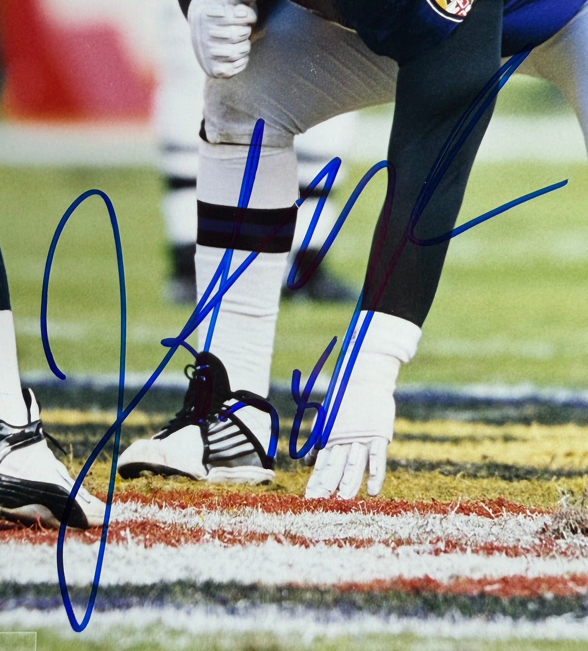 Jonathan Ogden HOF Signed/Autographed 8x10 Photo Ravens BAS 213744