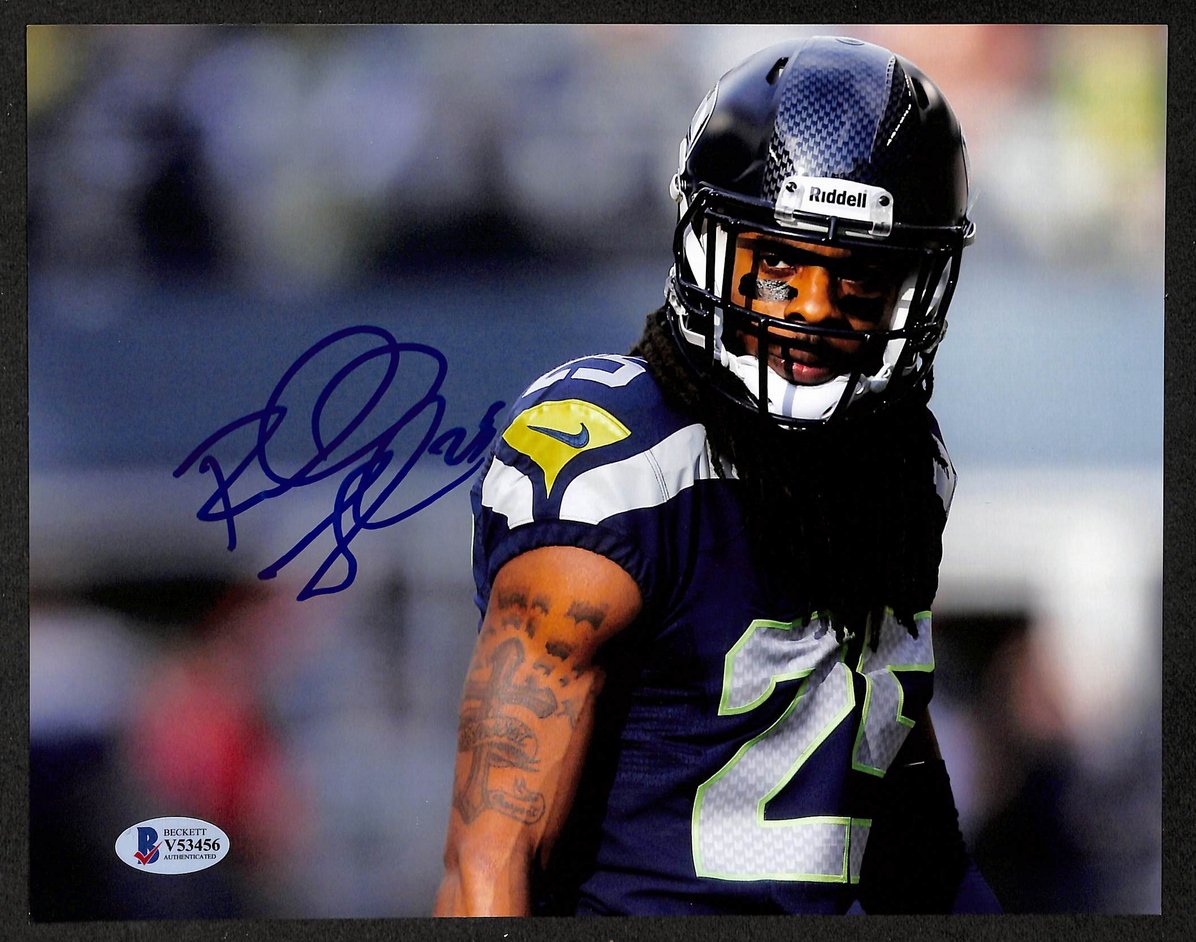 Richard Sherman Signed/Autographed 8x10 Photo Seahawks BAS 213747