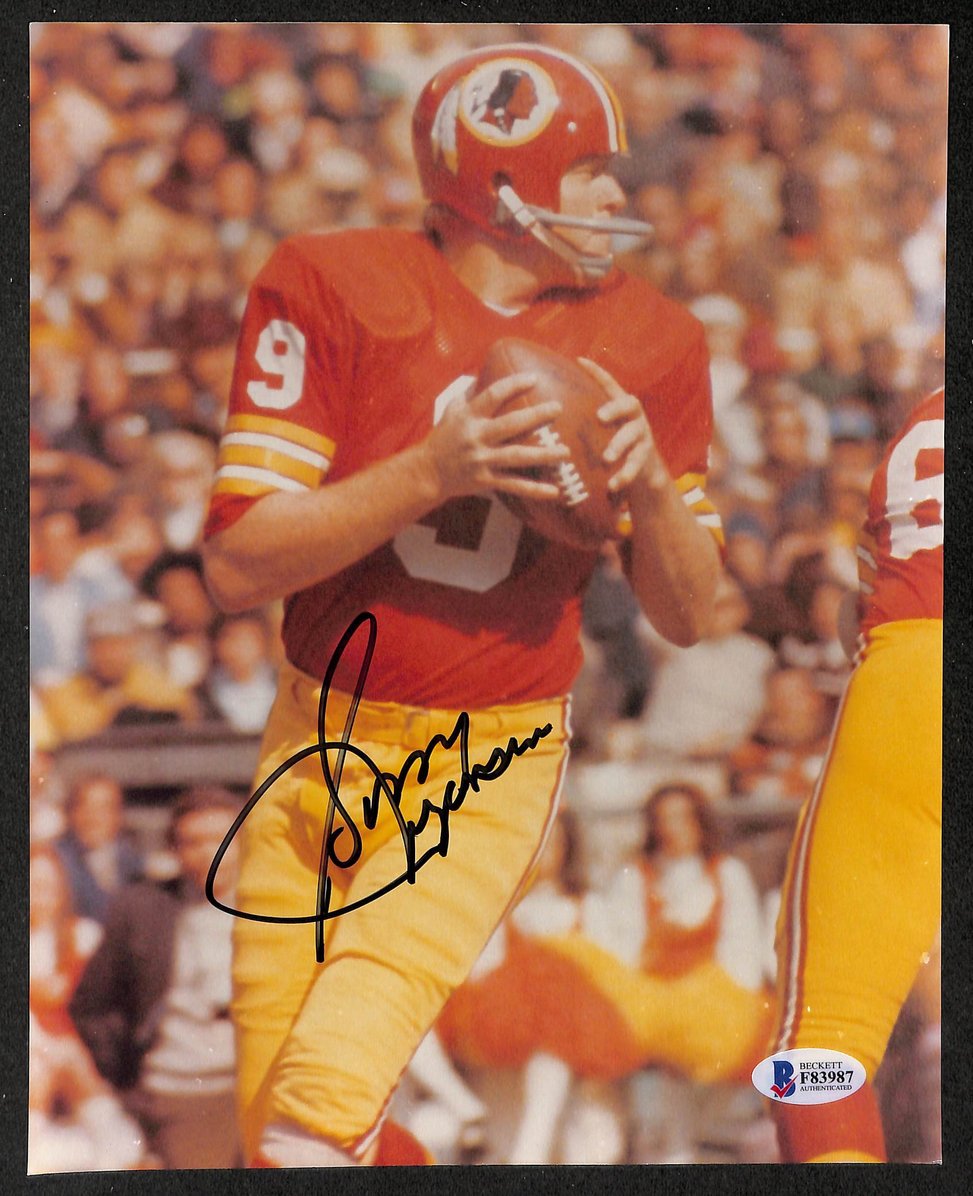Sonny Jurgensen HOF Signed/Autographed 8x10 Photo Redskins BAS 213748