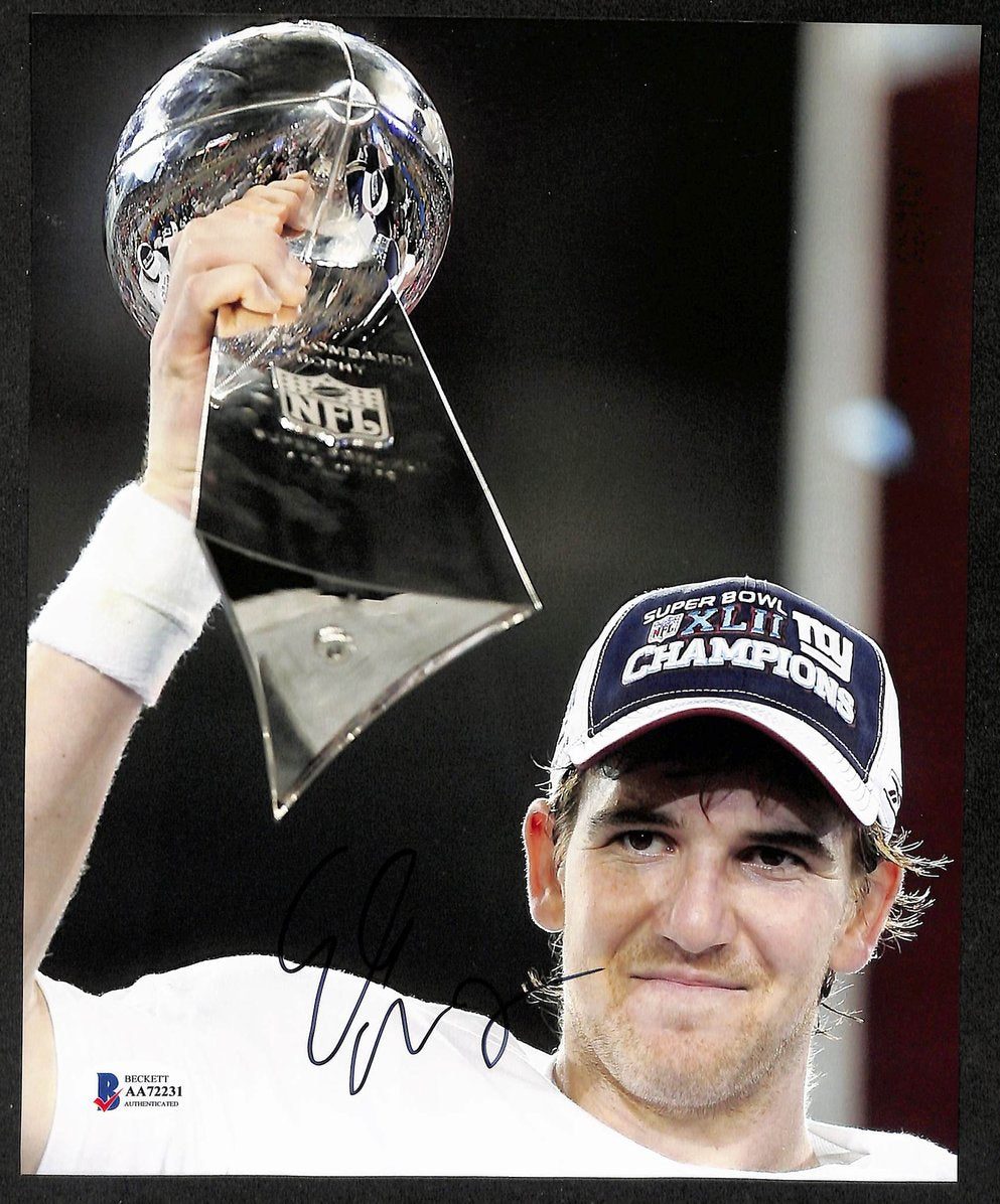 Eli Manning Signed/Autographed 8x10 Photo Giants BAS 213751