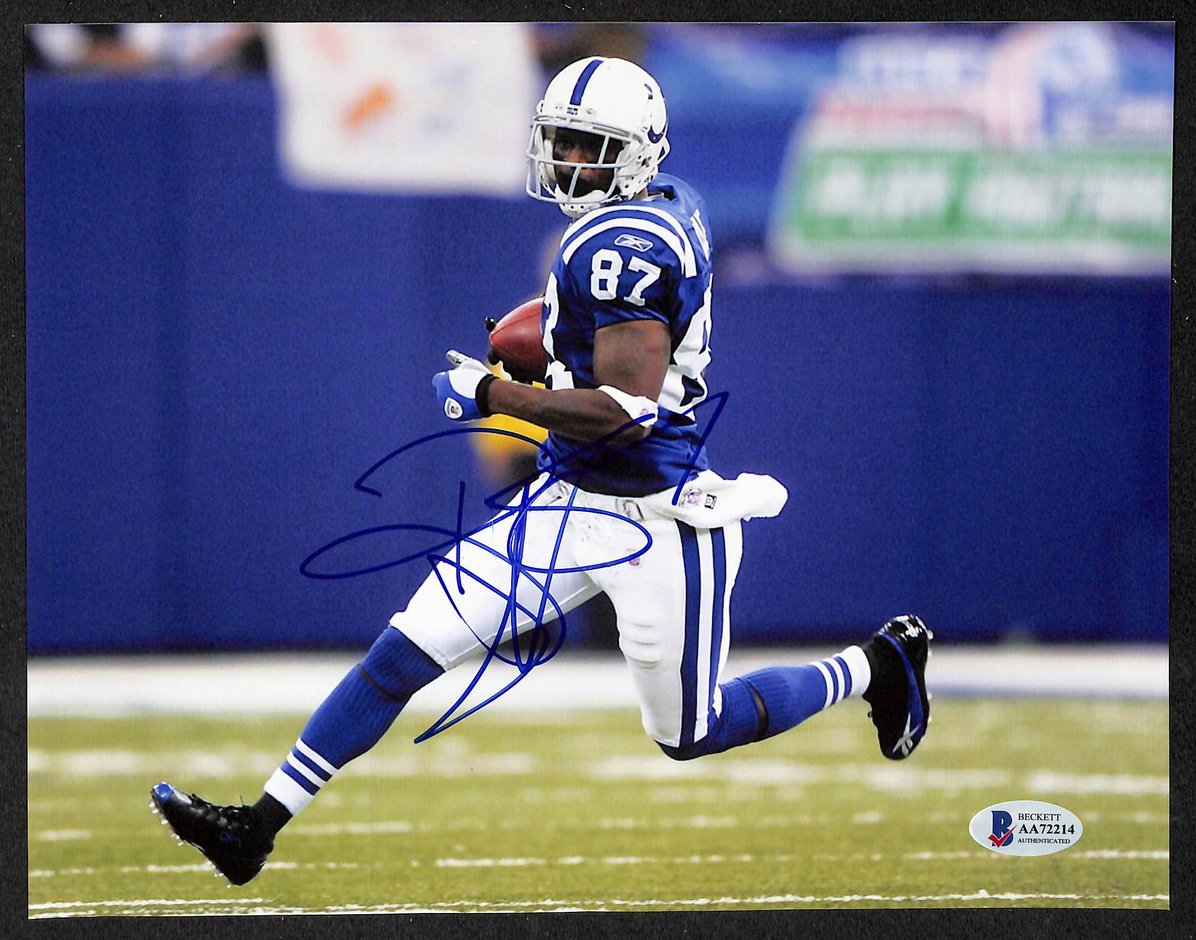 Reggie Wayne Signed/Autographed 8x10 Photo Colts BAS 213756